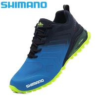 shimano men outdoor fishing shoes mountaineering breathable non slip boots wear resistant work shoes anti puncture sneakers