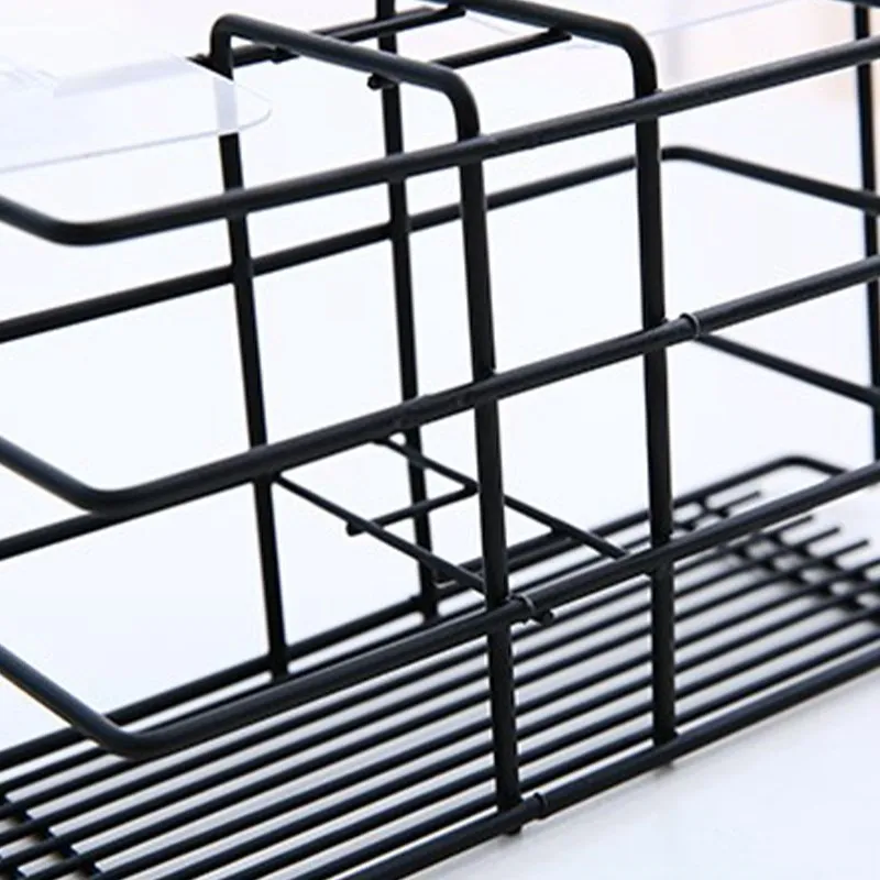 Кованая железная стойка для зубной щетки настенная хранения пасты держатель