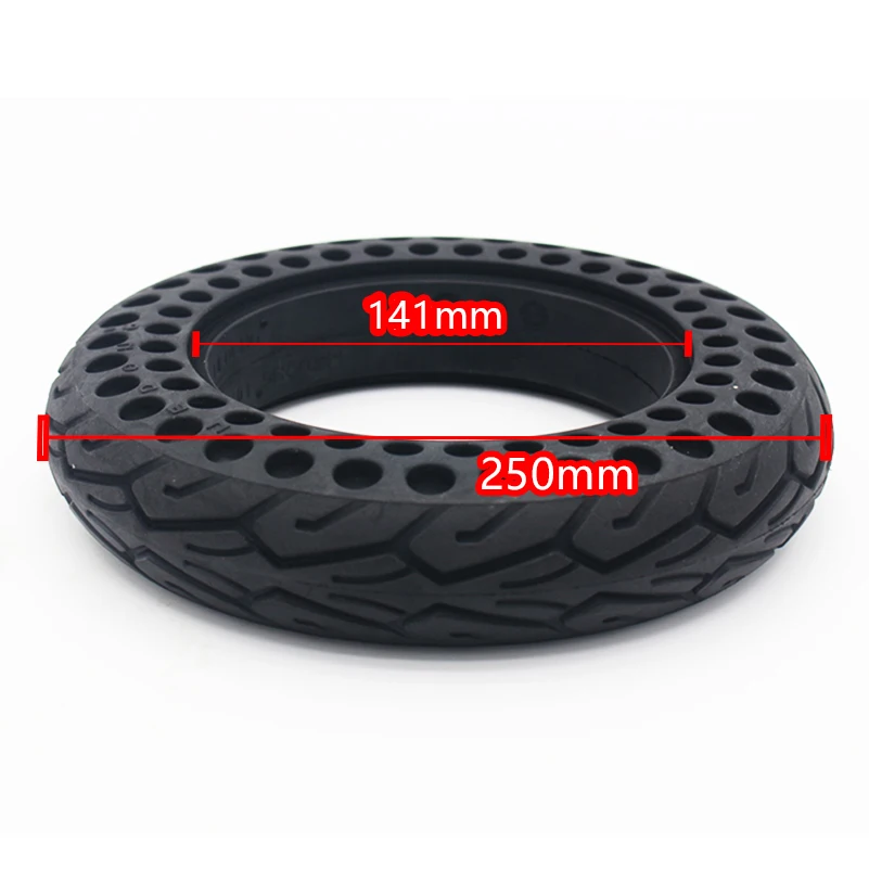 

10 inch Porous electric skateboard Bicycle E-Bike tire 10x2.0 air-free honeycomb shock absorber solid tire 10*2.0 proof Tyre