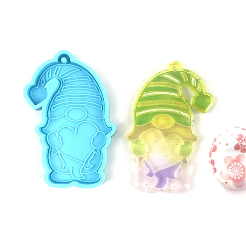 

Keychain Epoxy Resin Mold Dwarfs Valentine's Day Keyring Casting Silicone Mould K3ND