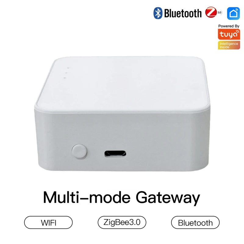 

Многорежимный шлюз Tuya/Smartlife, хаб с Wi-Fi + Bluetooth + Zigbee, мост для умного дома, управление через приложение, работает с Alexa Google Home