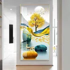Современный минималистичный плакат на стену, холст, абстрактная живопись, теплый цвет, линия, художественный постер, настенное изображение для декора гостиной
