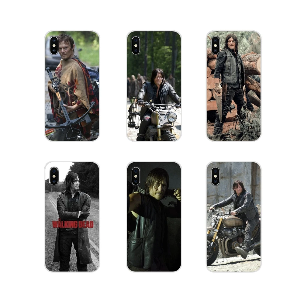 Для Apple iPhone X XR XS 11Pro MAX 4S 5S 5C SE 6S 7 8 Plus ipod touch 5 6 TPU чехол The Walking Dead Daryl Dixon Сияющий