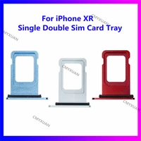 dual single sim card for iphone 12pro max holder sim card tray slot holder adapter socket replacement parts