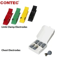 contec original ecg ekg limb clamp electrodes and chest electrodes can suitable for all contec ecg machine