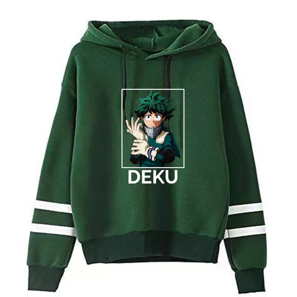 Мужская толстовка с капюшоном популярная аниме Моя геройская Академия Deku модная