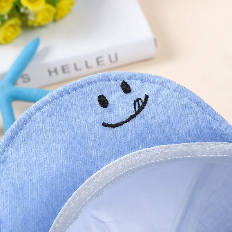 Шапка детская с ушками милая шапка от солнца в горошек для малышей и девочек