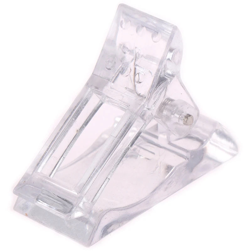 

1pc Nail Art Extension Faux Reusable Fixing Plastic Fingernail DIY Fix Clip Tool Clamp UV Glue Fixed Clip Salon Manicure Tools