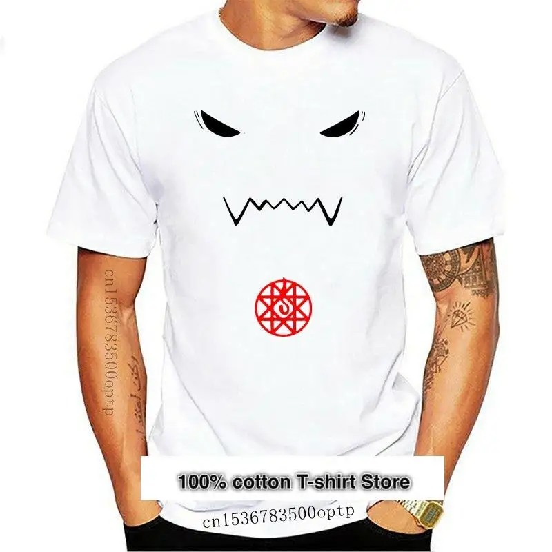 

Camiseta de манга corta para hombre y mujer, camisa de Anime Alphonse полностью металлический Alchemist, camisetas para mujer