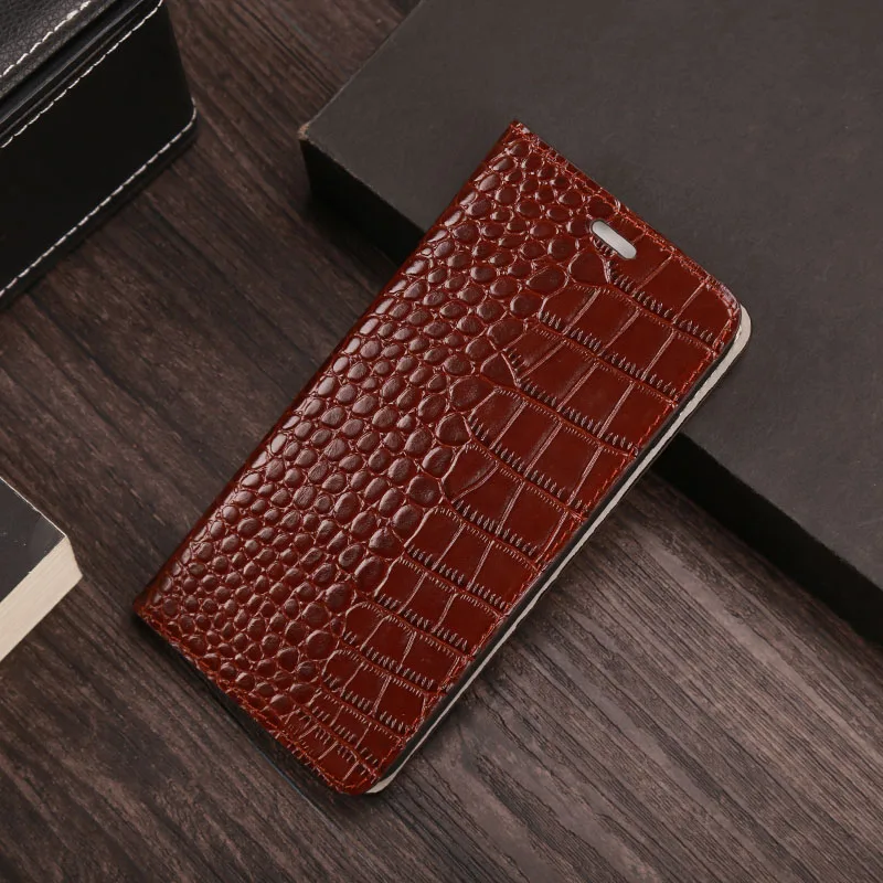 Brown Откидной Чехол для Huawei P10 P20 P30 lite mate 20 lite Pro Y6 Y7 Y9 P Smart чехол из воловьей кожи для Honor 7a 8X9 9X10 20 lite - Цвет: Brown