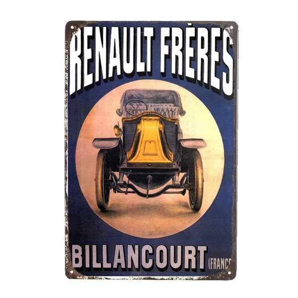 

Renault Freres, Vintage Retro Metal Sign Plaque, Novelty Gift, Garage