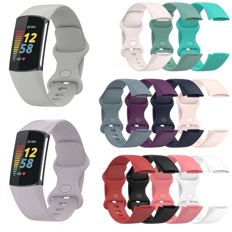 

Soft Silicone Band Strap For Fitbit Charge 5 Smart Bracelet Replacement Wristband For Fitbit Charge5 Sport Watch Straps Belt