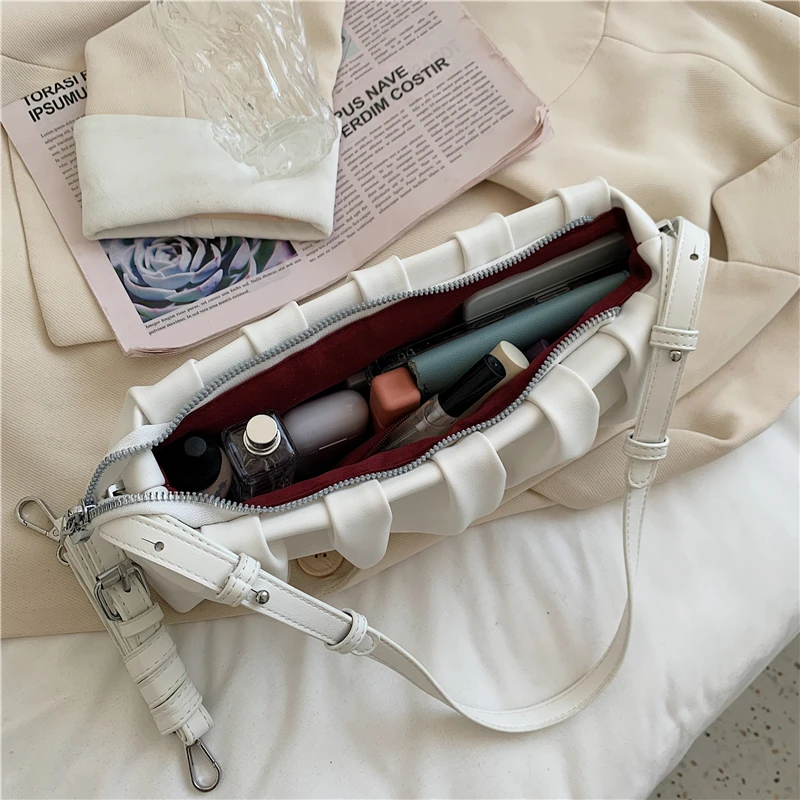 

Women Bags Designer Handbags Crossbody Bags for Women Fashion Pu Leather Messenger Bags Pleated Bags for Female Shoulder Bags