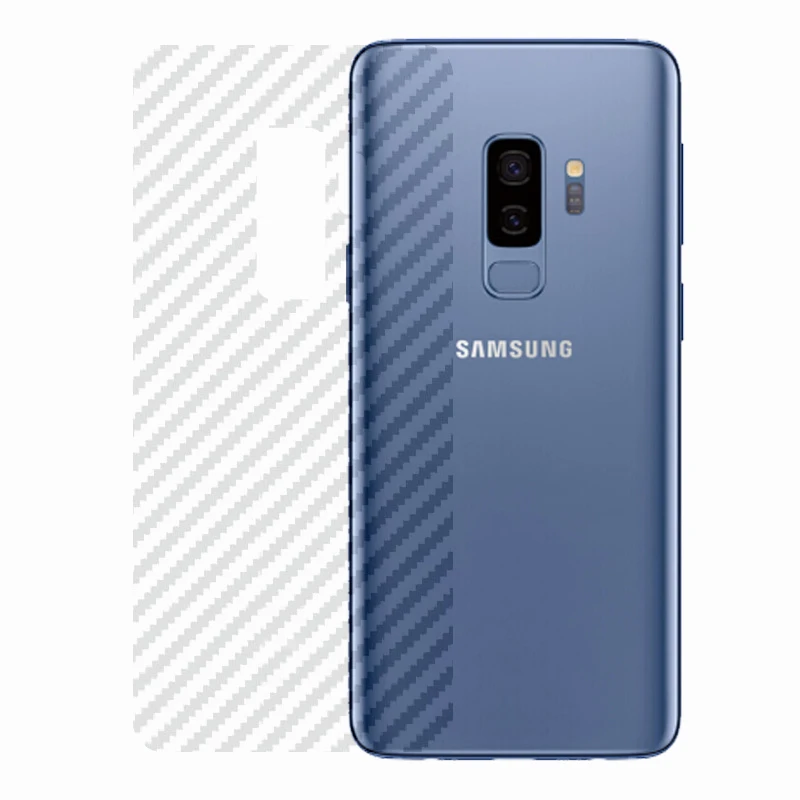 2 упаковки полупрозрачного углеродного волокна шаблон Дизайн Наклейка задняя