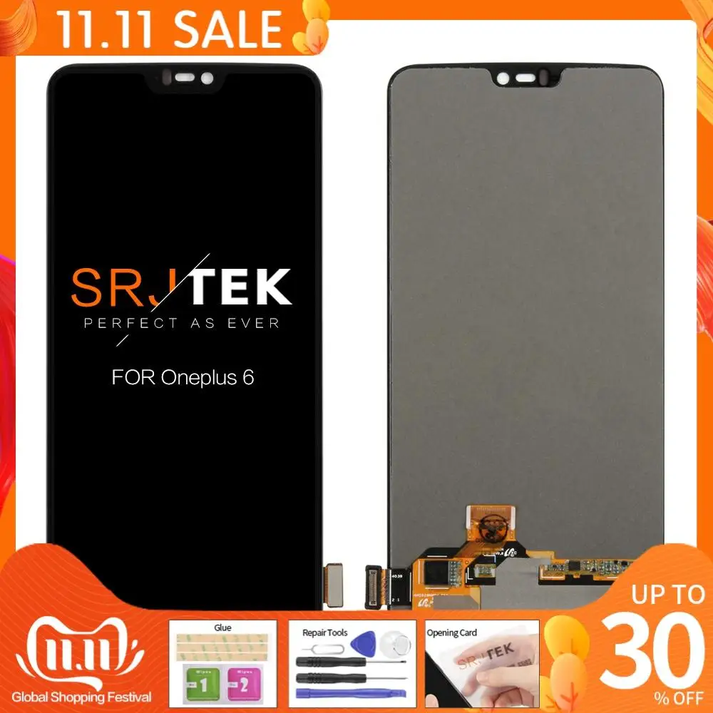 IPS 6 28 &quotдля мобильного телефона Oneplus ЖК дисплей Дисплей кодирующий