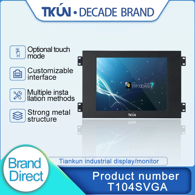 

Встроенный сенсорный дисплей 10,4 дюйма, прецизионное сопротивление, емкостный экран, наружная высокая яркость A104SVGA