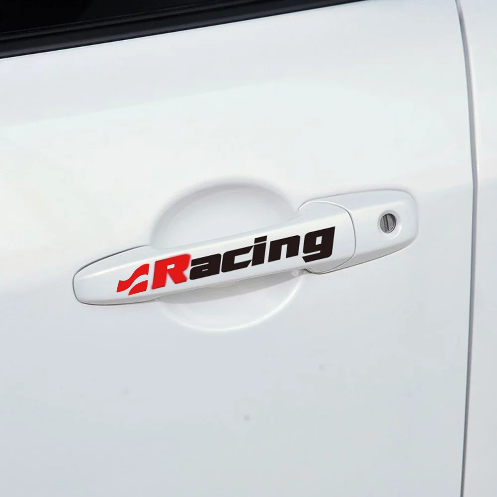 DSYCAR 1 шт. Автомобиль дверная ручка стикер наклейка на ручку для VW Универсальный