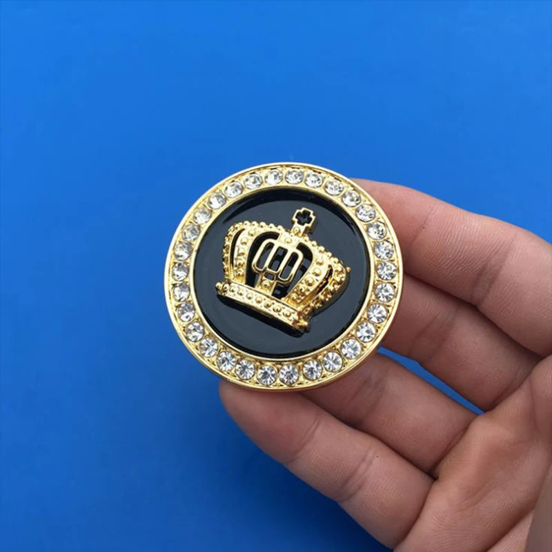 Металлическая Автомобильная 3d наклейка эмблема короны VIP автомобильный значок
