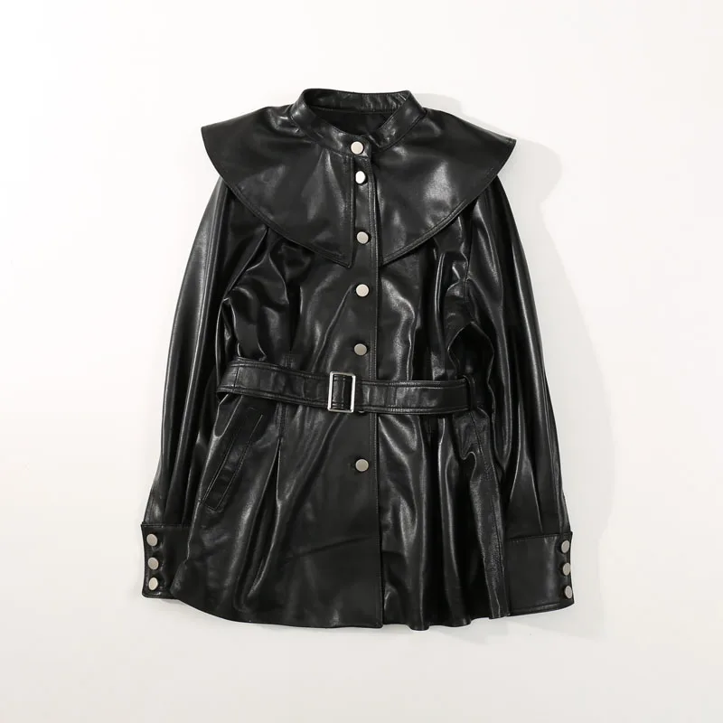 

JCHB 2021 High Quality Genuine Leather Jacket Women Spring Autumn Korean Style Sheepskin Coat Female Jackets Veste Femme Pph434
