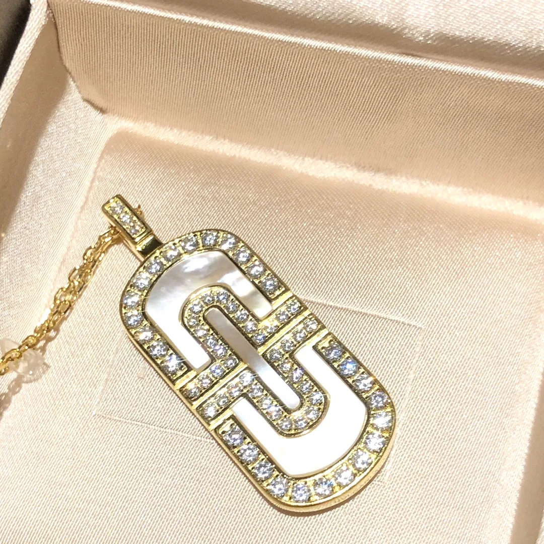 

Ожерелье с бриллиантами 1:1 BVL 2021, полые сверкающие фритиллярные ожерелья, высококачественные роскошные украшения, классические модные брен...