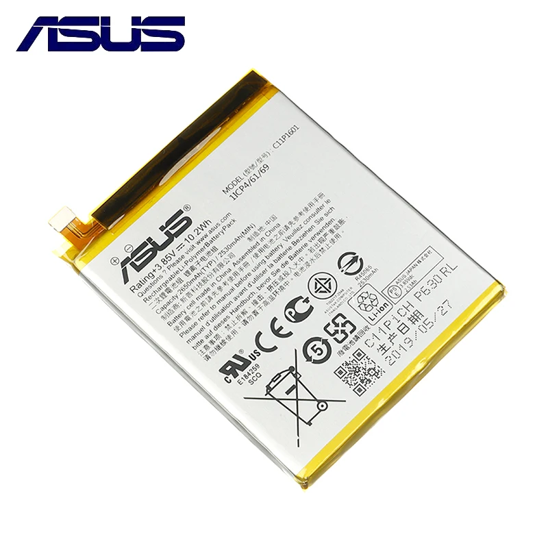 2650mAh C11P1601 ASUS Original Mobile Phone Battery For Zenfone 3 Zenfone3 ZE520KL Z017DA live ZB501KL A007 + Free Tools | Мобильные