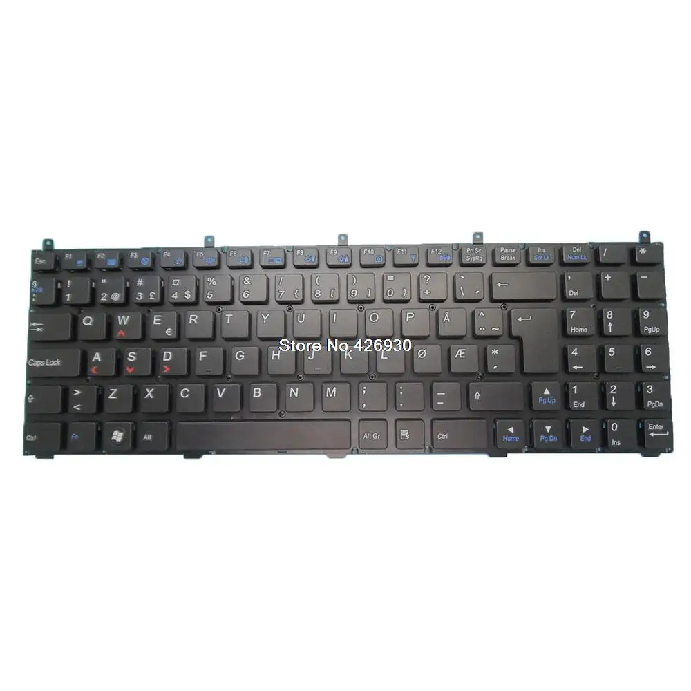 

Laptop Replacement Keyboard For Multicom For Xishan W150 W150E Norway NW black without frame new