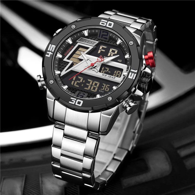 Часы наручные DIVEST Мужские кварцевые брендовые Роскошные модные