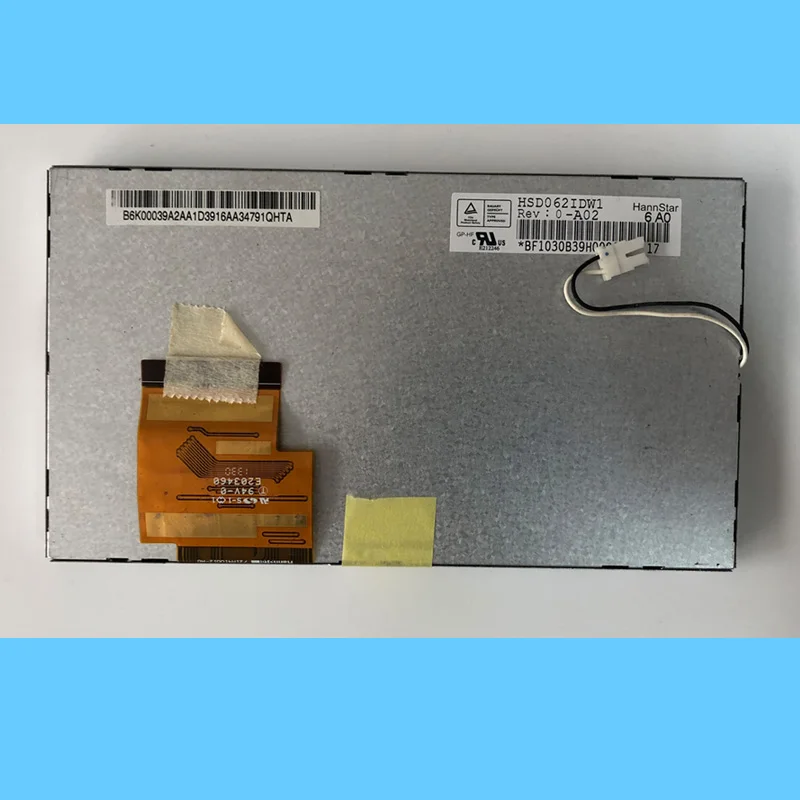 6,2 дюймов HSD062IDW1 A00 A01 A02 ЖК-дисплей экран автомобиля Дисплей и 155*88 мм 4-проводной резистивный сенсорный экран навигации автомобиля DVD ЖК-дисплей