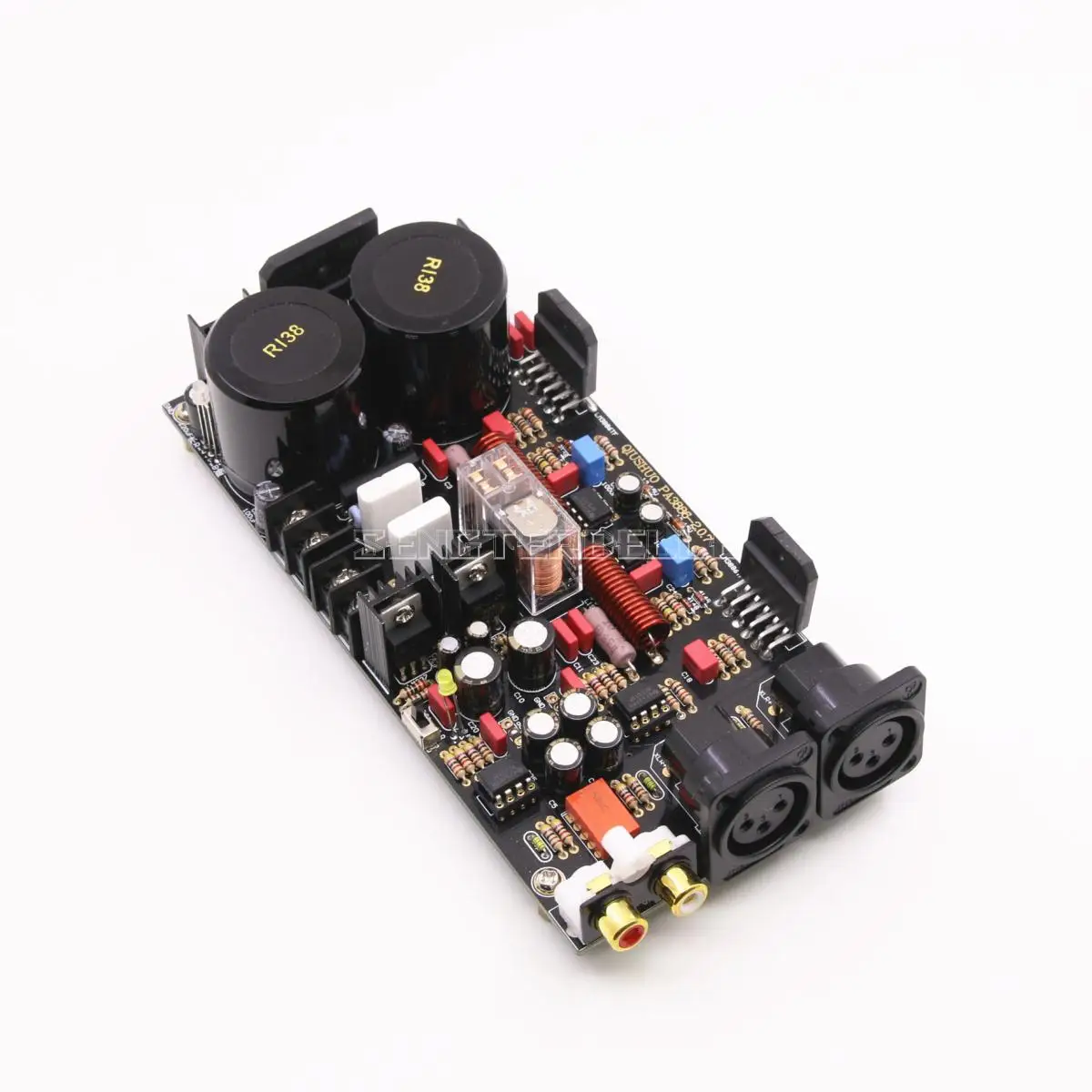 Сборка LM3886 Двухканальное питание усилитель плата односторонний сбалансированный XLR входной усилитель аудио Borad