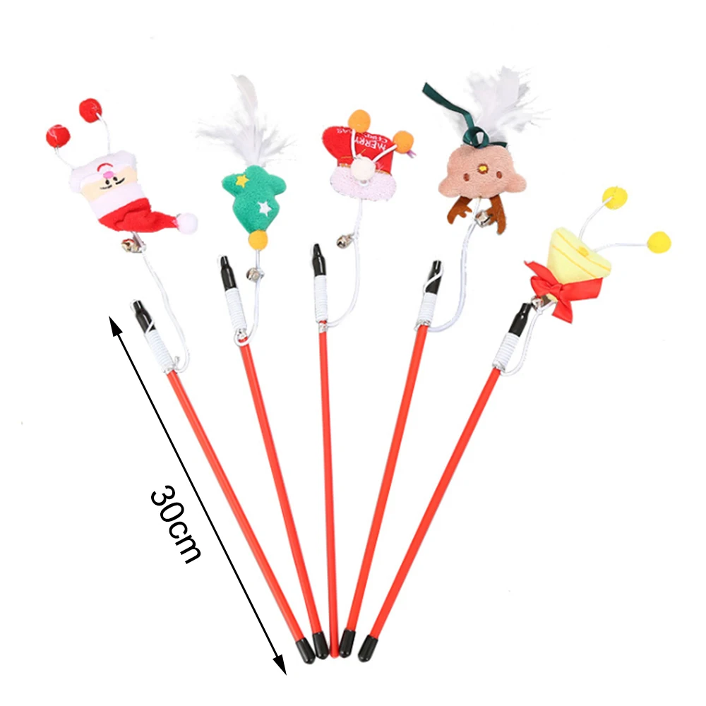 5 шт./компл. игрушечная палочка для кошек с колокольчиком|Игрушки кошек| |