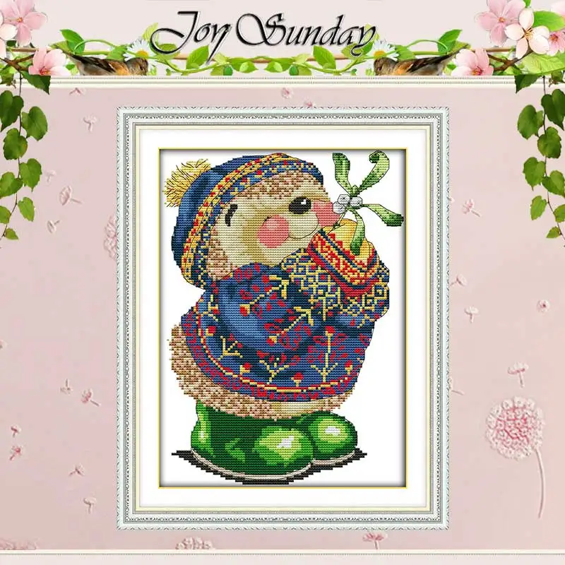 Узоры ежика Счетный крест 11CT 14CT Набор для вышивки крестом оптовая продажа сделай