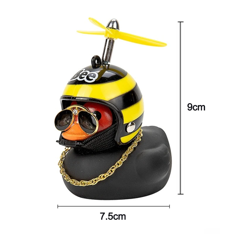 Автомобиль желтая утка сломанная шлем украшения для автомобиля аксессуары мотор