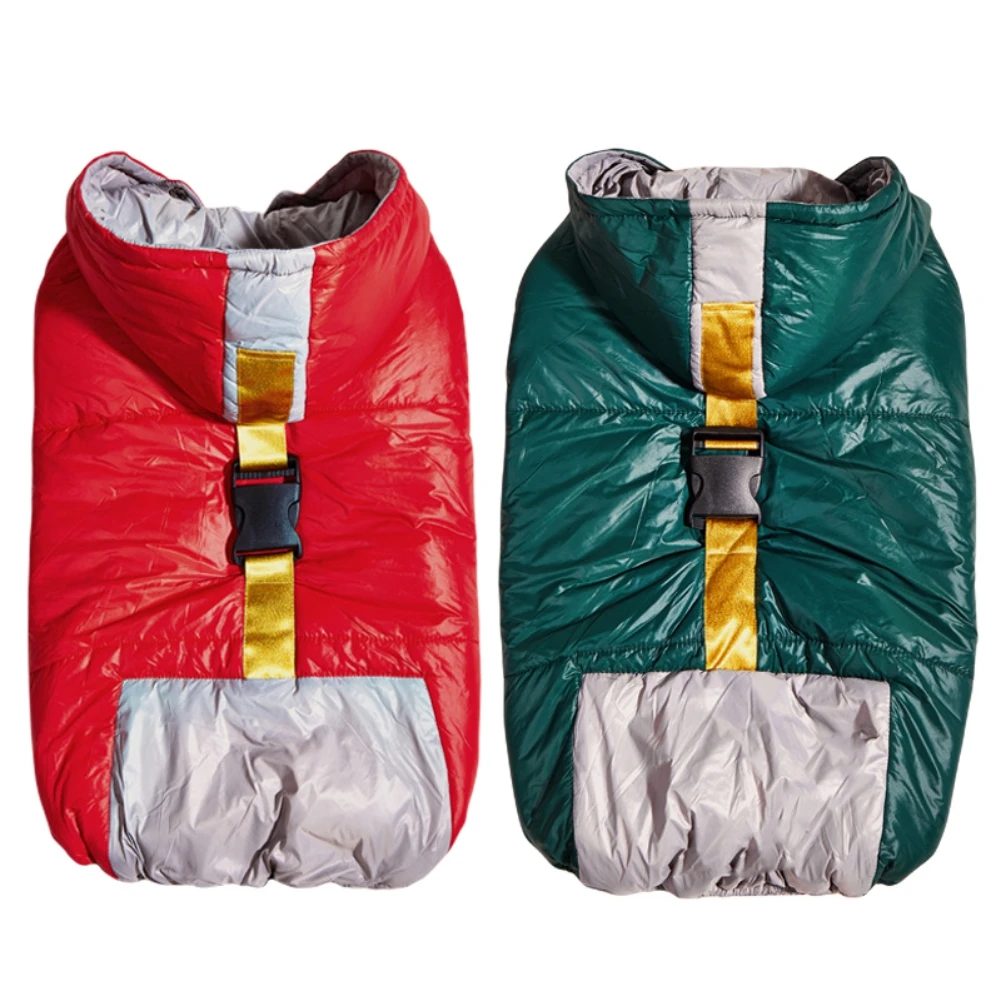 

Зимняя одежда для собак, французский бульдог, теплая куртка для домашних животных, пальто, водонепроницаемая одежда для больших собак, наря...