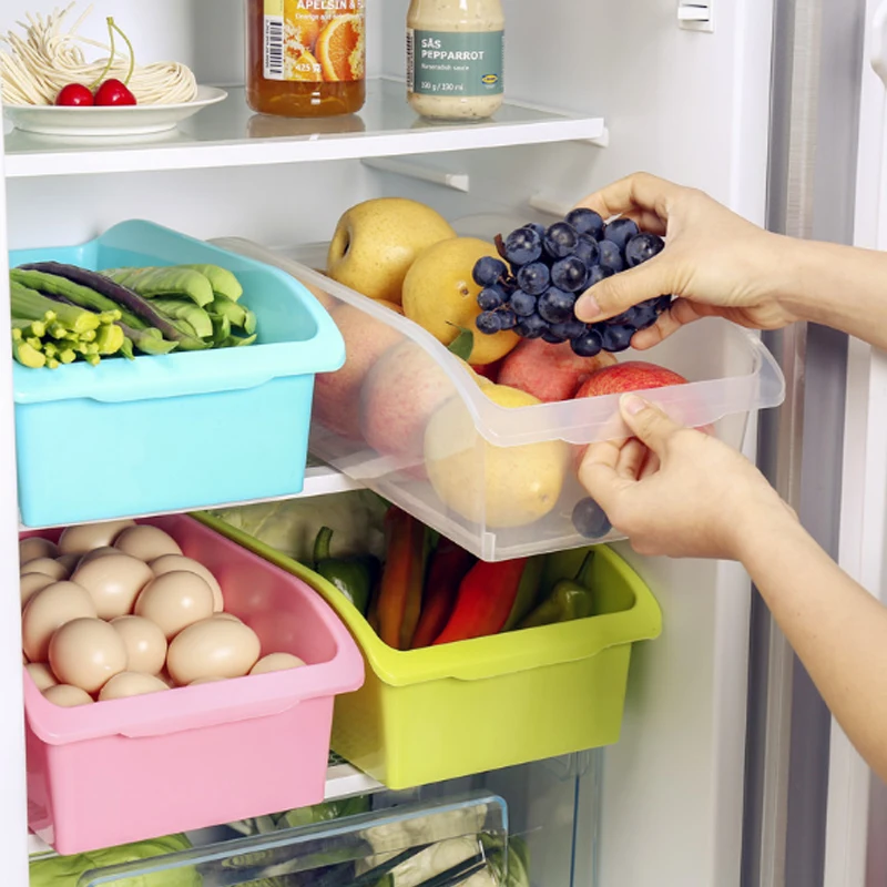 DIDIHOU Mini ABS DIY Slide Kitchen Fridge Freezer Space Saver Organization Storage Rack Bathroom Shelf Organizer Holder Hot | Дом и сад