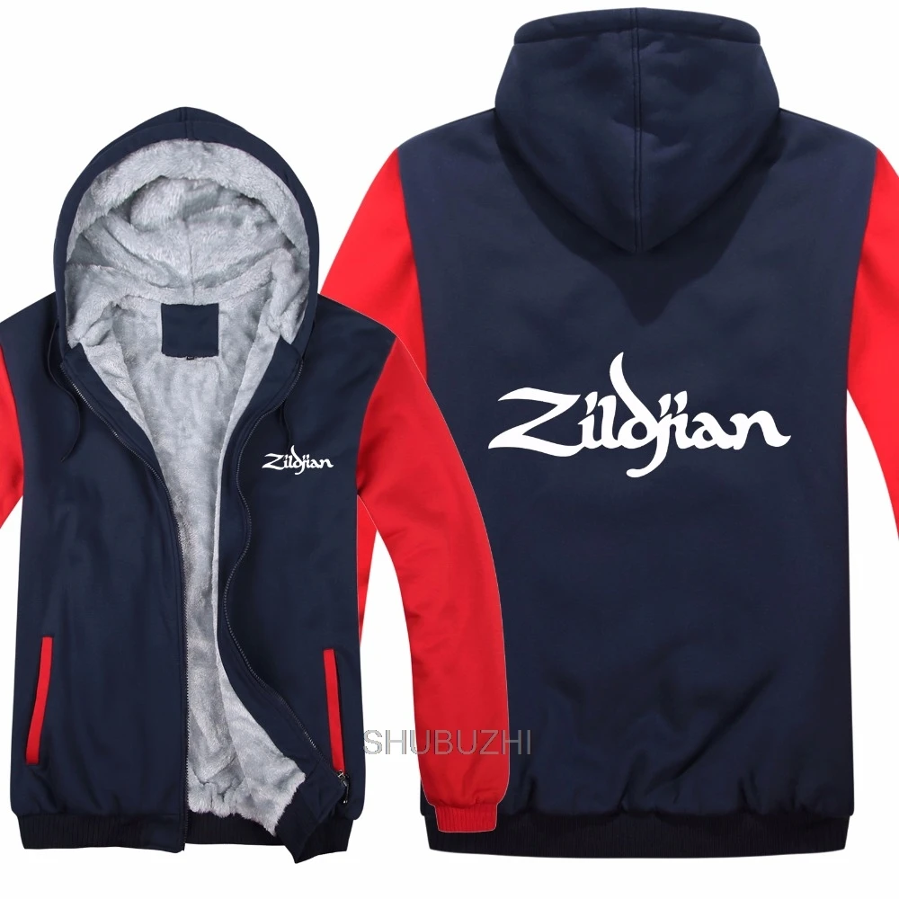 

New Winter Zildjian Hoodies Jacket Men Casual Thick Fleece Hip Hop Zildjian Sweatshirts Pullover Man Coat