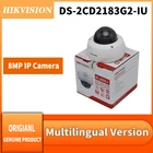 Оригинальный Hikvision DS-2CD2183G2-IU 8 MP AcuSense Встроенный микрофон Фиксированная купольная сетевая камера POE H.265