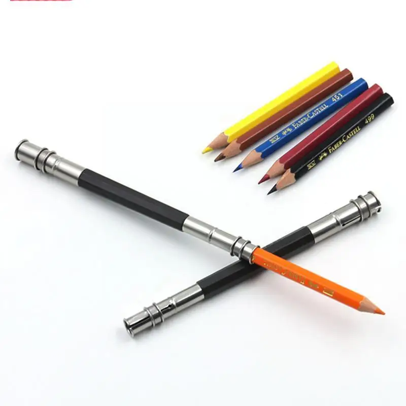 

Pencil Extender Bracket Adjustable School Office Sketch Supplies Drawing Double Tool Art Student Use 2 Exquisite Writi M0i0