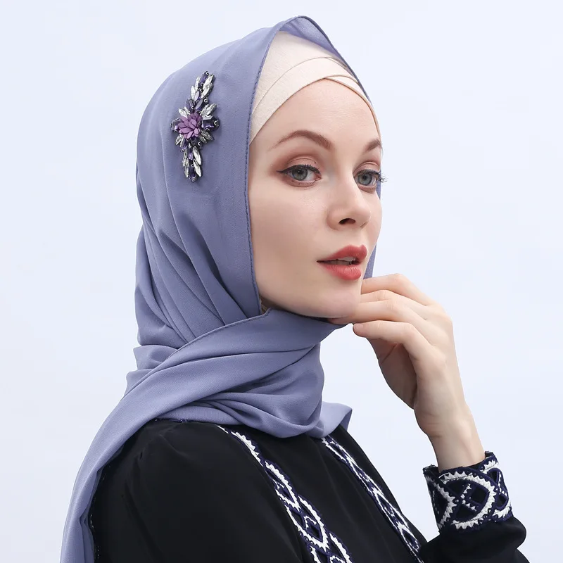 

Hot sale premium chiffon hijab scarf chiffon for women