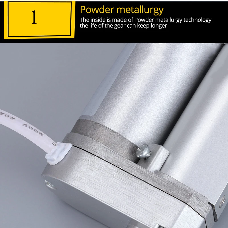 Линейный привод 24В 700 мм ход металла шестерни электрический линейный двигатель