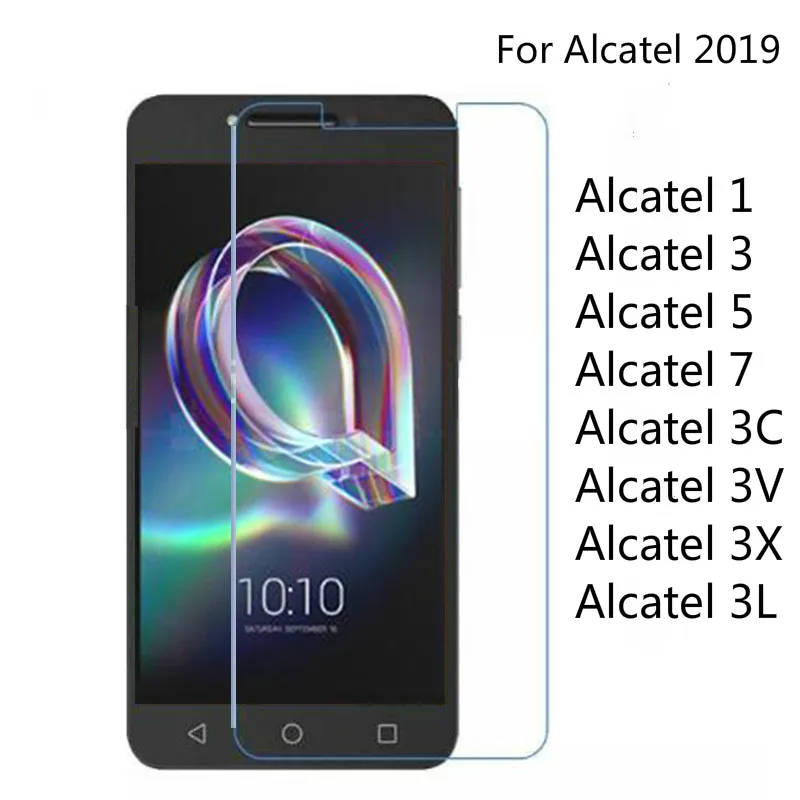 2 шт. закаленное стекло чехол для Alcatel Работает с любым оператором 1 3 5 7 3C 3L 3V 3X 2019
