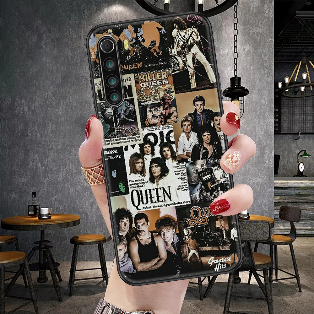 Freddie Mercury Queen band чехол для телефона Xiaomi Redmi Note 7 8 9 10 7A 8T 9A 9T 9S 10S Pro черный красивый