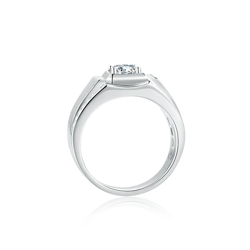 Кольцо Moissanite из серебра 925 пробы 1ct D 6 5 мм Цвет классический модный стиль подарок
