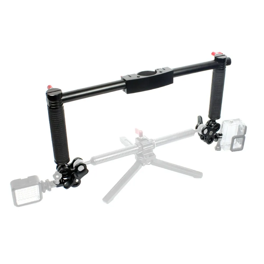 Двойной Ручной Стабилизатор рукоятки для DJI Ronin S для zhi yun Crane2 Pro Gimbal SLR держатель камеры с зажимами-бабочками адаптер