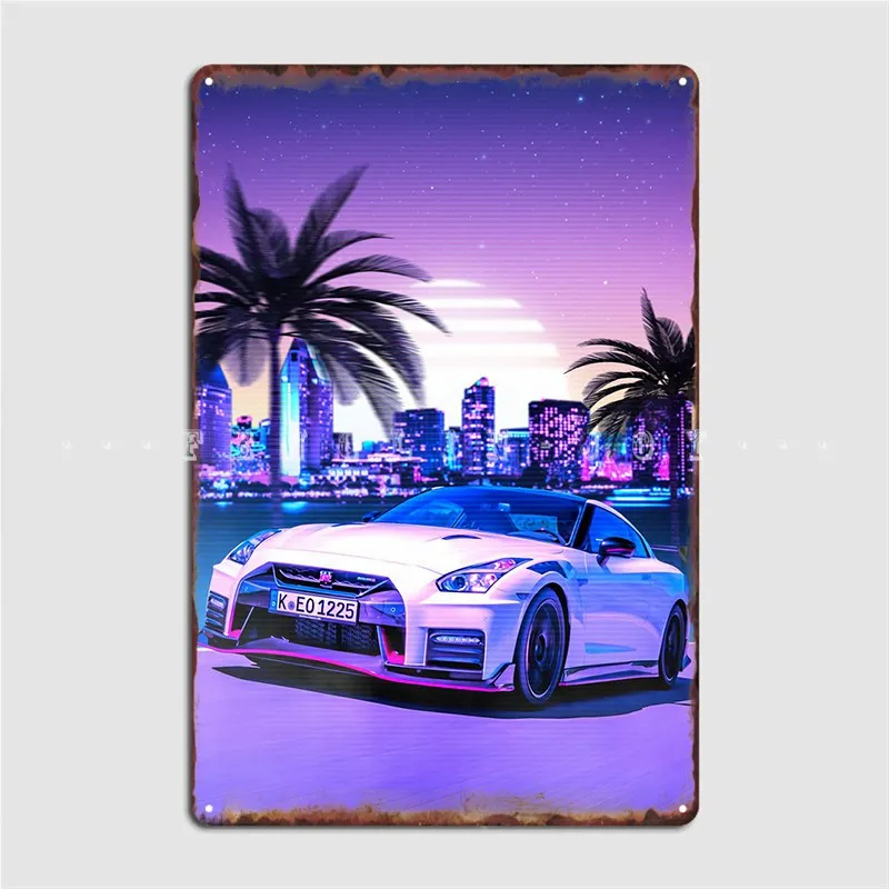 

Gtr Sunset Drive Metal Sign Cinema Living Room Personalized Plaques Club Bar Tin Sign Poster