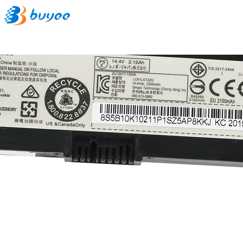 Новый оригинальный аккумулятор для ноутбука lenovo L13M4A01 14 4 В 32 Втч | Компьютеры и