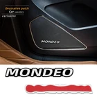 4 шт. 3D алюминиевая Колонка стерео динамик значок эмблема наклейка для Ford Mondeo mk3 mk4 mk5 аксессуары автостайлинг