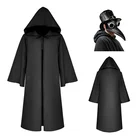 Костюм Чумного доктора Жнеца для взрослых и детей, карнавальный костюм на Хэллоуин, Детский Костюм черной смерти, медицинская маска в стиле стимпанк