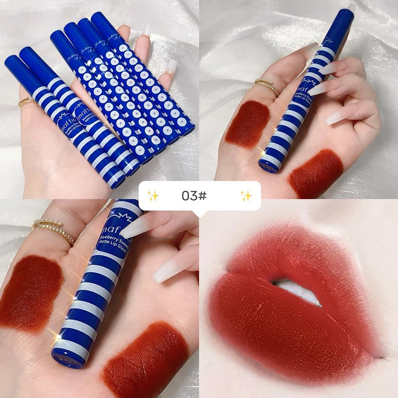

10 Color Matte Lipstick Set Velvet Lip Glaze Color Charm Lasting Non-fading Lip Makeup Lipstick Makeup Maquillaje