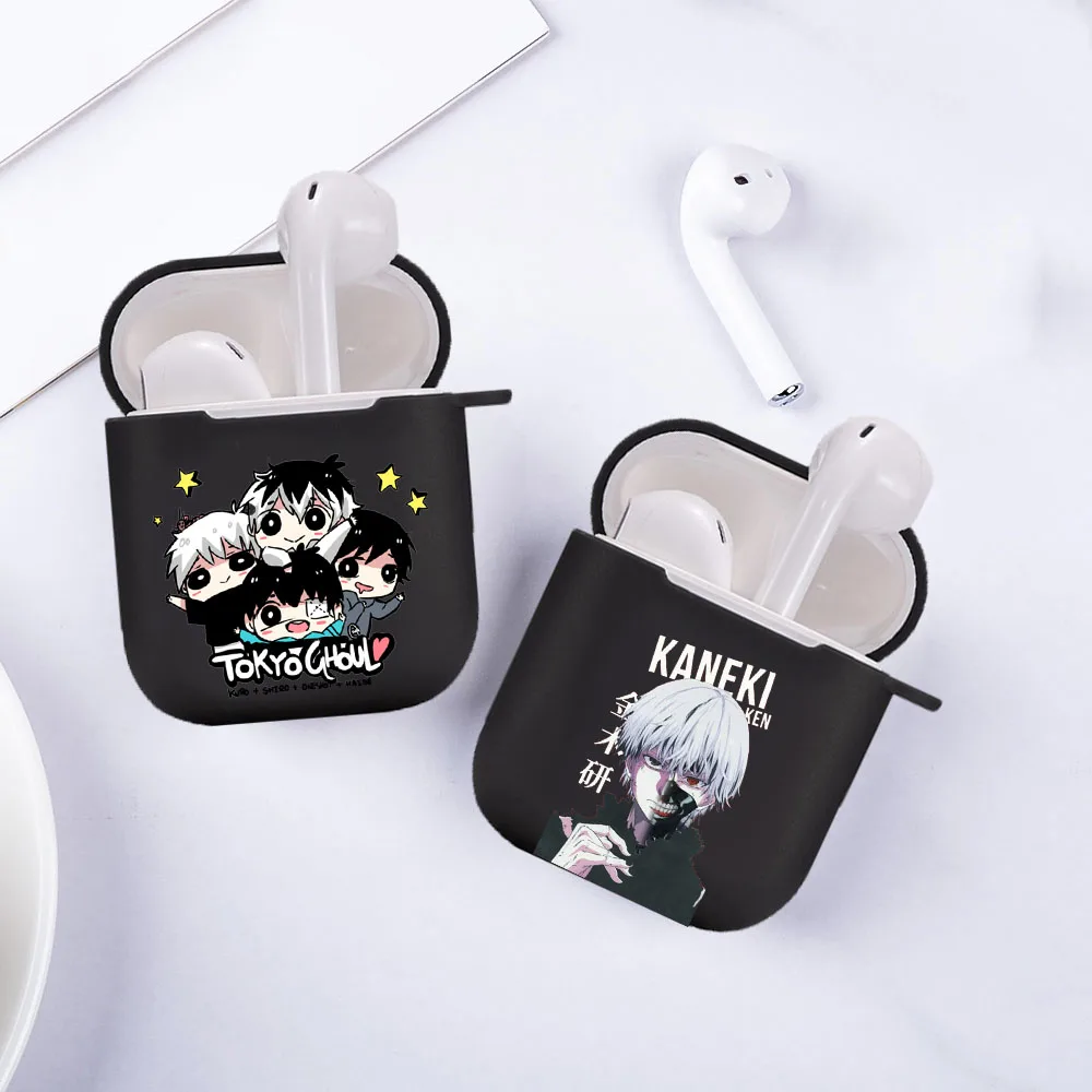 Tokyo Ghoul трендовая аниме Kaneki Ken задняя крышка мягкий чехол для Airpods беспроводной