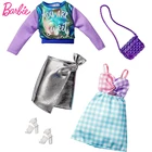 Оригинальные аксессуары для Барби, Одежда для кукол, одежда, игрушки для девочек, сумка, ожерелье, модная одежда, Сменный Набор, подарок принцессе
